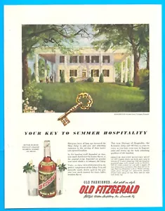 1951 Old Fitzgerald Kentuckey Bourbon Whiskey vintage PRINT AD mint julep recipe - Picture 1 of 3
