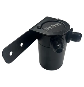 Billet Aluminum Baffled Oil Catch Can Reservoir Tank Racing 2-Port AN10 Bracket - Picture 1 of 4