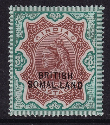 Somaliland SG23d 3r Variety SOMAL.LAND Mounted mint Cat 950 pounds Cover