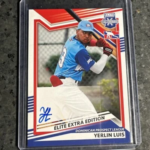 Nice 2022 Panini Elite Extra Edition Yerlin Luis Rookie Auto - Picture 1 of 2