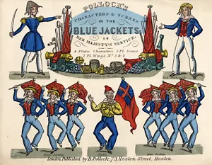 Toy Theatre Play - Pollock's Blue Jackets - Printed in Tuppence Coloured - Picture 1 of 3