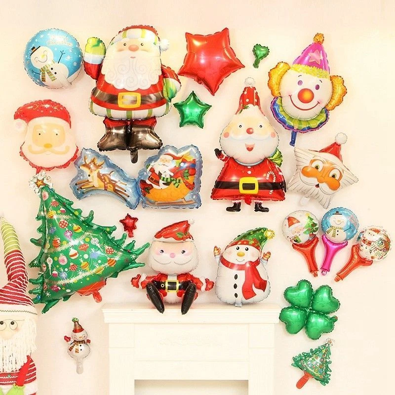 Merry Christmas Aluminum Foil Balloons Party Decor Xmas Celebration Decor baloon - Image 1 of 1