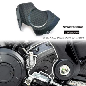 Sprocket Cover - 100% Carbon Fiber Body For 2019-2022 Ducati Diavel 1260 1260 S - Picture 1 of 6