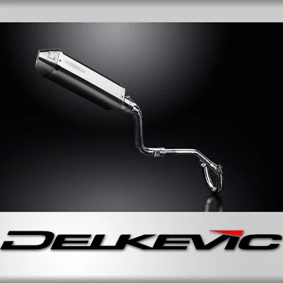 Silenciador de escape completo de 13" de acero inoxidable triovalado Honda CRF250L 2012-2016 Delkevic Foto 1 de 4