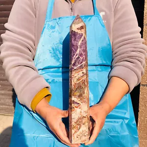 4,29 Pfund natürliche verträumte Amethyst Säule Quarz Kristall Spitze Stab Heilung 3017 - Bild 1 von 16