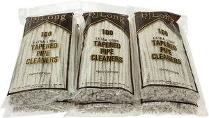 6 Packs of 100 BJ Long 6.5" Long Tapered Super Absorbent Pipe Cleaners - 1247-6 - Picture 1 of 2
