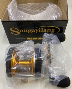 SOUGAYILANG WARRIOR BAITCASTROLLE WA4000 5,2:1 (GOLD/SCHWARZ) - OVP - Bild 1 von 9