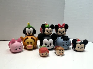 Tsum Tsum Disney 10 Figuren Mickey Minnie Tigger Eyore Ferkel + Vinyl - Bild 1 von 13