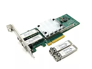 HPE 530SFP+ Dual 10Gb Ethernet PCIe Full Profile w/ SFP 656244-001 652501-001 - Picture 1 of 5