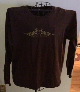 Vintage Odyssey of the Mind Brown Long Sleeve XL T-Shirt – Spiral Design - Picture 1 of 3