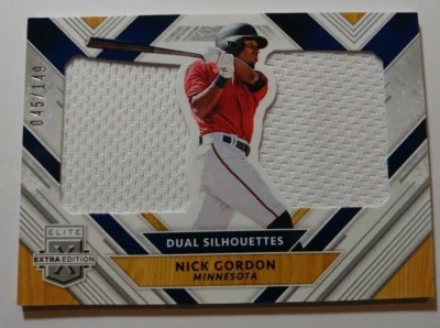 2018 ELITE EXTRA EDITION DUAL SILHOUETTES SILVER NICK GORDON 045/149 - Image 1 of 2