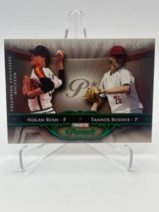 Tristar Pursuit 2010 Nolan Ryan Tanner Bushue verde #D 12/25 SP - Imagen 1 de 1