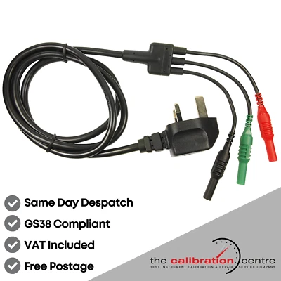 THE CALIBRATION CENTRE Mains Test Lead for DILOG DL9110 DL9118 DL9120 DL9130 Multifunction Tester