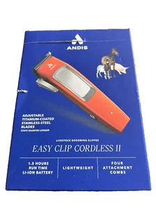 CORTADORA DE ASEO DE GANADO ANDIS CLIP FÁCIL INALÁMBRICA 2 NUEVA ¡ENVÍO RÁPIDO GRATIS!! - Imagen 1 de 4