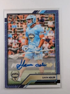 Gavin Adler AUTO 2023 Premier Lacrosse League PLL Snapshot #4 Blue #58 /99 RC - Bild 1 von 2