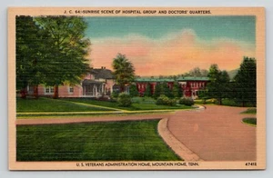 Postcard U.S. Veterans Administration Home Mountain Home TN Sunrise Scene Linen - Picture 1 of 2
