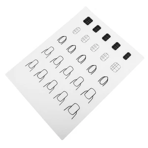 Tappetino per colorare unghie in silicone manicure pratica pad fornitura salone di bellezza tavolozza pad - Foto 1 di 12