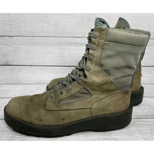 Wellco Air Force TW Mens 10.5 R Green Suede Leather Canvas Tactical Military - Picture 1 of 9