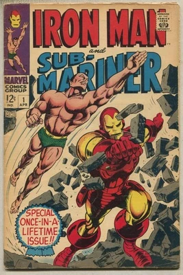 Iron Man and Sub-Mariner #1 (1968) Pre-dates both I.M. #1 & S.M. #1 [Marvel] SA - Image 1 of 2