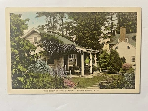 Early 1900's Stone Ridge NY Shop in the Garden Postcard Hanging Wisteria - Picture 1 of 3