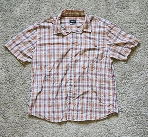 Marmot Multicolor Plaid Short Sleeve Button Up Shirt Men's SIze XXL - Picture 1 of 8