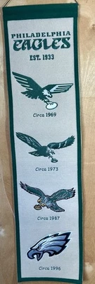 Philadelphia Eagles NFL Racha Ganadora Bordada Herencia Banner Mezcla de Lana Foto 1 de 4