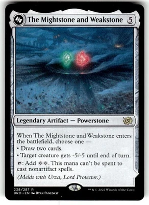 MTG The Mightstone and Weakstone Urza Planeswalker Bottom - The Brothers' War N - Image 1 of 2