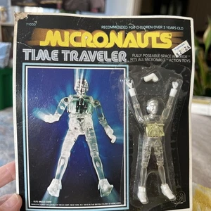 MICRONAUTS Time Traveler 1976 Clear Fully Poseable Space Warrior Amazing NEW - Picture 1 of 12