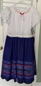 Disney Encanto Luisa Madrigal Kostüm Kleid Größe 1X lila voller Rock weiß Top - Bild 1 von 15