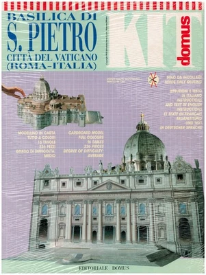 DOMUS Model Kit Basilica di S Pietro St Peters Rome Vatican Cardboard 1:43 Scale - Image 1 of 4