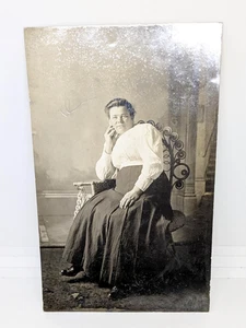 Porträt einer tatsächlichen Person aus Sidney, Ohio Anfang 1900 Vintage Postkarte - Bild 1 von 2