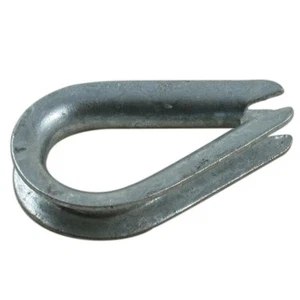 50 Hot Dip Galvanized Wire Rope Cable Thimbles, 3/16" - Picture 1 of 1