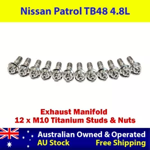 Titanium Exhaust Manifold Stud Kit For Nissan Patrol TB48 4.8L - Picture 1 of 4