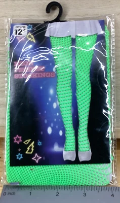 Medias de red de neón disfraz de Halloween regente - verde Foto 1 de 2