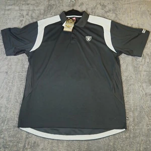NFL Raiders Polo Shirt E-Systems Performance Athletic Golf Fit Short Sleeve XL - Picture 1 of 9