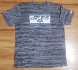 Nike New York Jets TEAM ISSUED Training Crew Neck T-Shirt Men’s Tee M Gray - Picture 1 of 6
