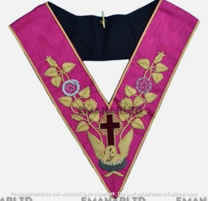 Masonic Regalia Rose Croix 18th Degree Collar BRAND NEW TOP CLASS - Picture 1 of 1