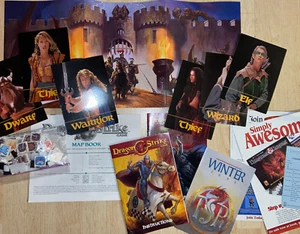 DRAGON STRIKE 1993 TSR Board Game Replacement Parts Hero Cards And More - Picture 1 of 10