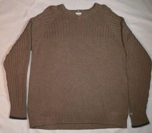 Columbia brauner Pullover Herren Erwachsene XL Pull Over eng Strick schwere Baumwolle - Bild 1 von 16