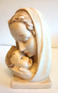 Statuetta vintage Unger Goebel con Germania Madonna con Bambino scultura anni '50 - Foto 1 di 9