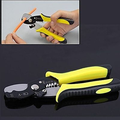 Automatic Cable Wire Stripper Crimper Crimping Tool Adjustable Plier Cutter • 6.45£