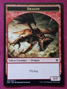 Magic The Gathering CONSPIRACY TAKE THE CROWN DRAGON TOKEN card MTG - Bild 1 von 2