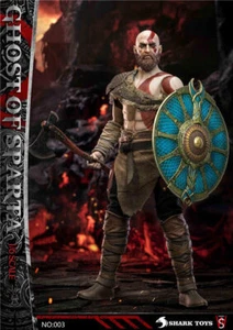 SHARKTOYS SWTOYS NO.003 1/6 Male Ghost of Sparta Kratos 12''Action Figure - Picture 1 of 9