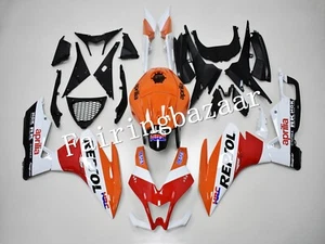 Fit for 2012-2014 Aprilia RS4 125 REPSOL Orange White ABS Injection Fairing Kit - Picture 1 of 7
