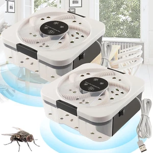 Electric Fly Trap Pest Device Gnat Flying Insect Trap Automatic Indoor Fly Catch - Picture 1 of 12
