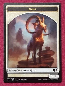 Magic The Gathering COMMANDER 2014 C14 GOAT GOBLIN TOKEN card MTG - Picture 1 of 2