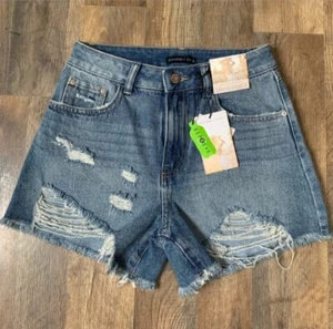 womens jeans shorts - Picture 1 of 4