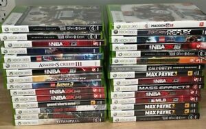 Xbox 360 Lot of 30x Game CASES ONLY w/ Manual Great Original Storage Art Retro