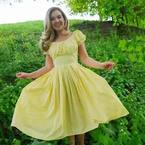 Abito Dirndl 'Facile da Cucire' Modello Anni 50, Stile Marilyn Monroe - Multitaglie - Foto 1 di 10