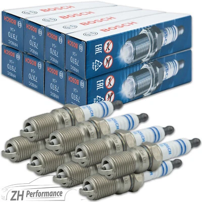 8x Bosch HR8DC Spark Plug 0 242 229 655 Suppressed Mercedes-Benz 123 124 G-Class - Image 1 of 4